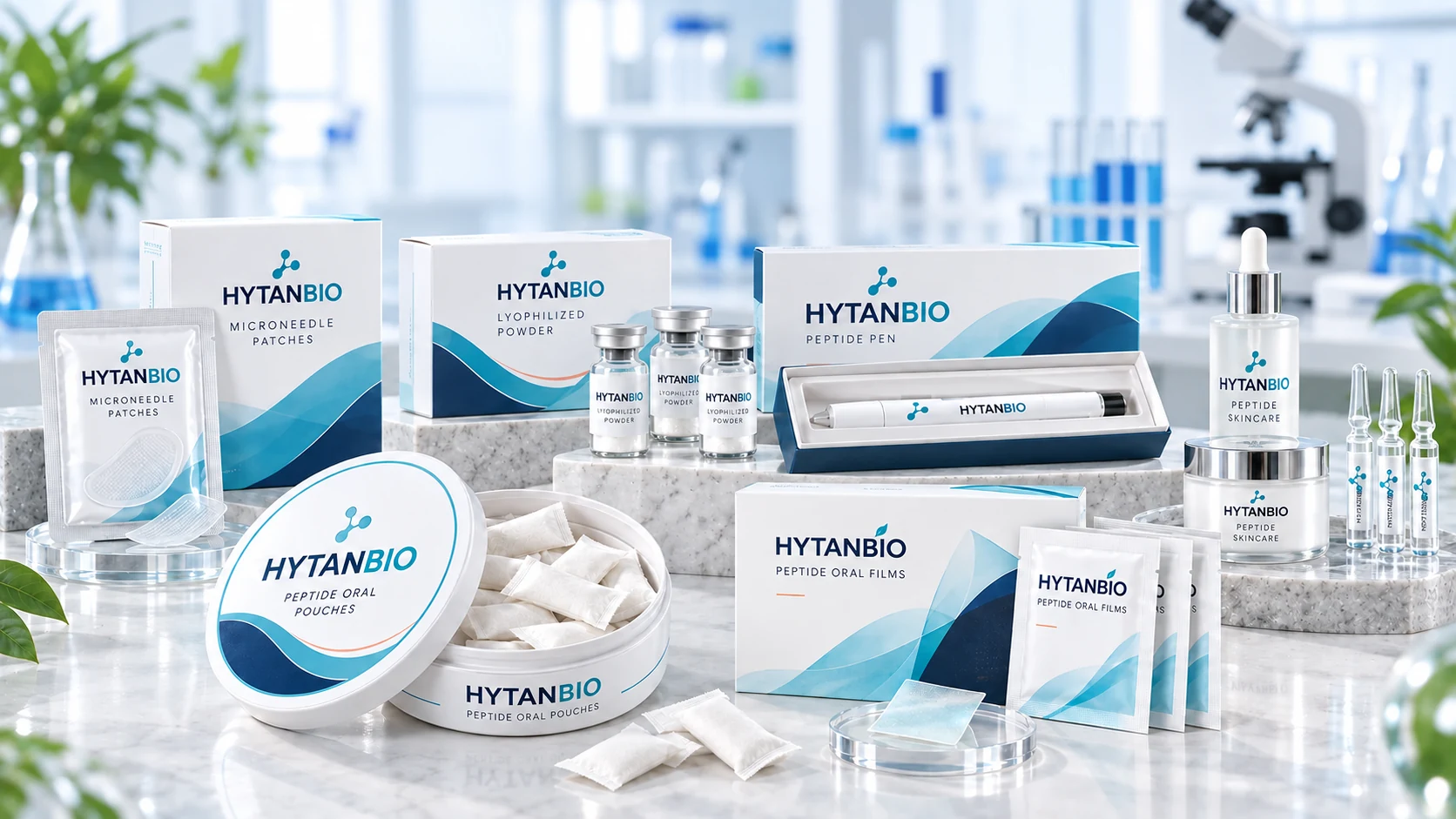 Hytanbio peptide powder, microneedle, oral film and delivery-system development portfolio