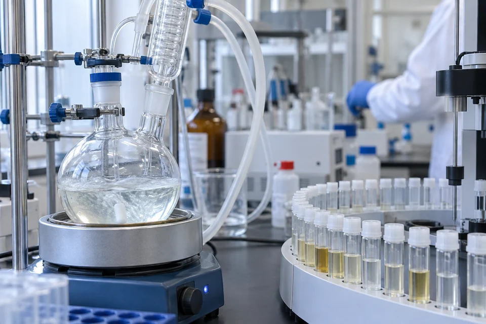 Topic-specific illustrative image for Cyclic Peptide Synthesis Development