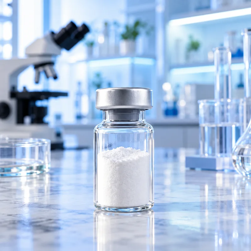 Unique illustrative product visual for Eptifibatide Acetate
